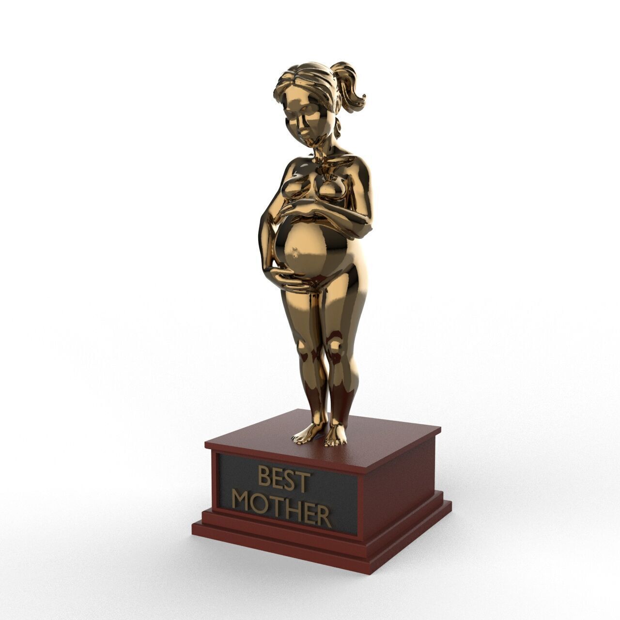 Award Cup - Best Mother 3D print model_1