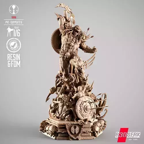 B3DSERK Dark Age Spawn Sculpture