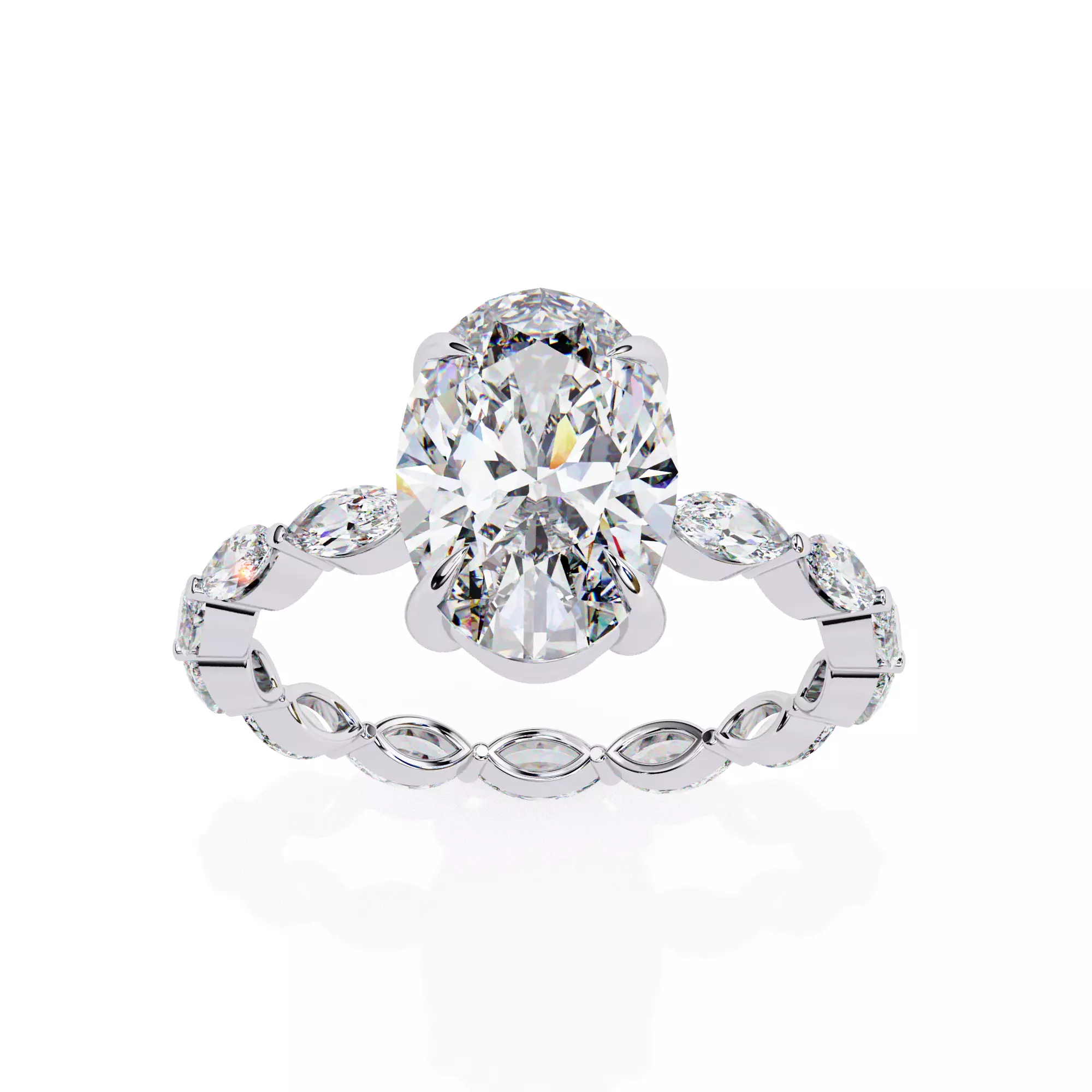 ROUND DIAMOND RING -CAD-154 3D model