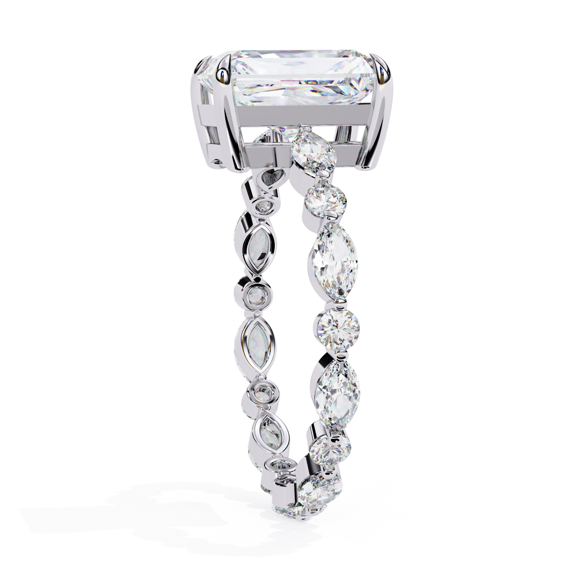 RADIANT DIAMOND RING -CAD-155 3D model_12