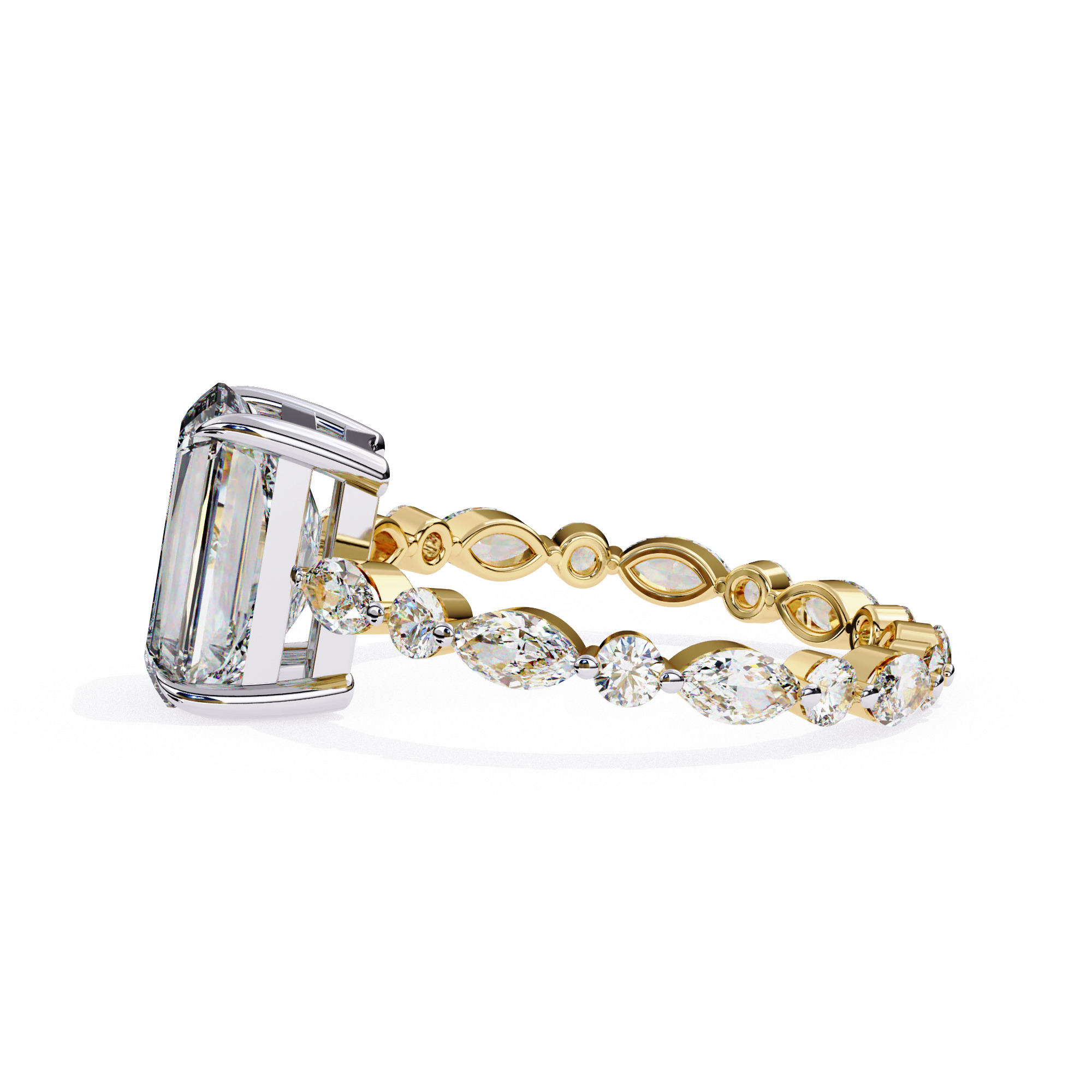 RADIANT DIAMOND RING -CAD-155 3D model_8