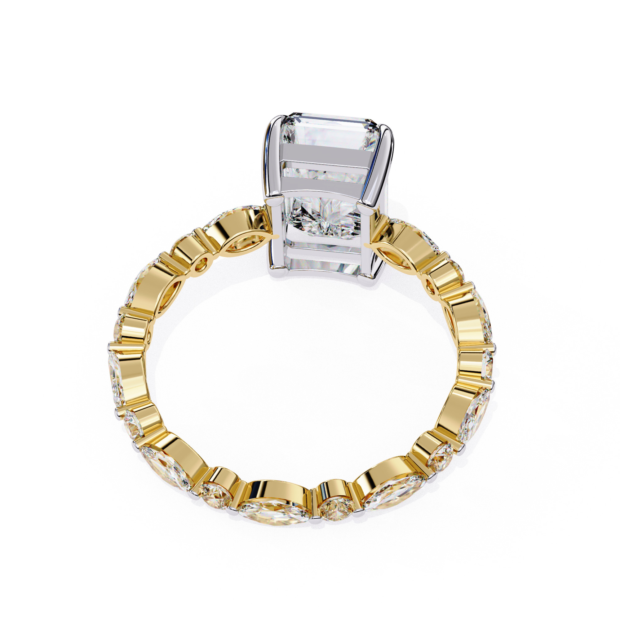RADIANT DIAMOND RING -CAD-155 3D model_16