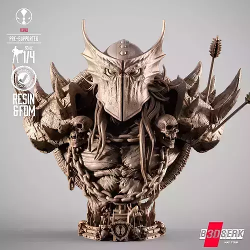 B3DSERK Dark Age Spawn Portrait Bust