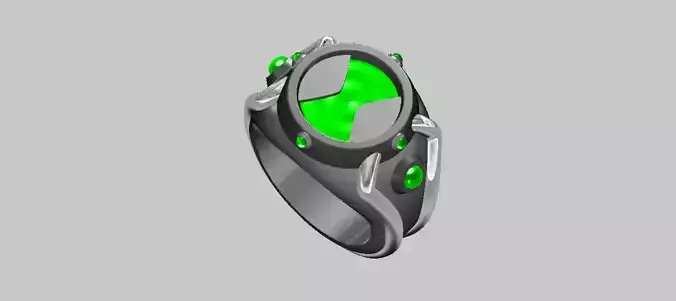Omnitrix Styled Ring from Ben Ten 3D print model