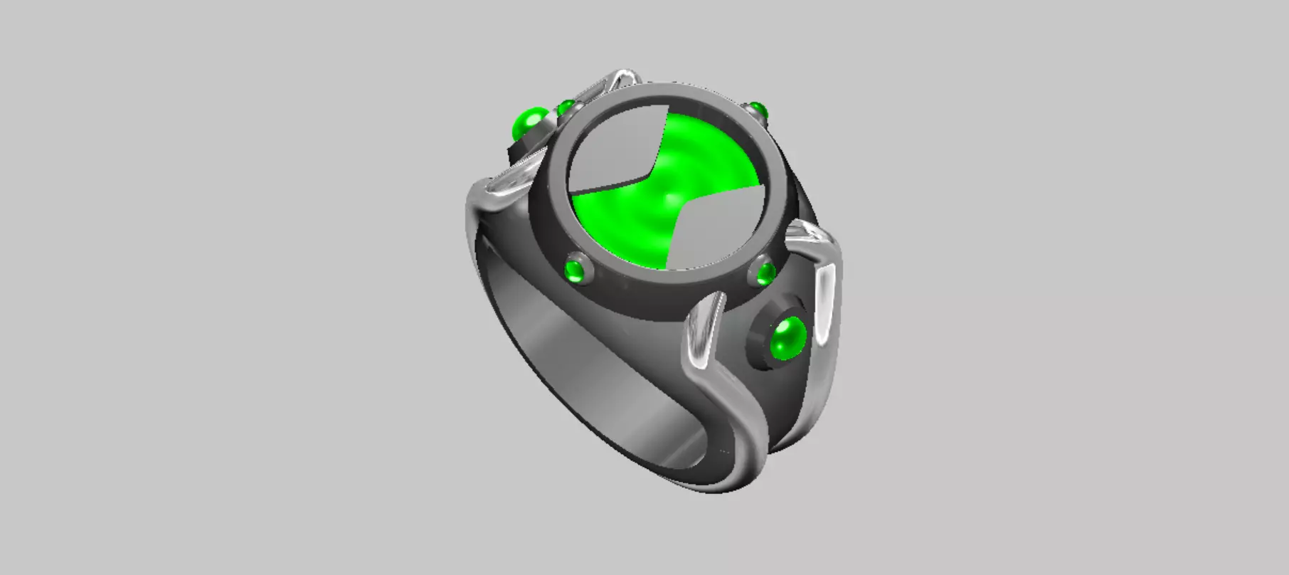 Omnitrix Styled Ring from Ben Ten 3D print model_0