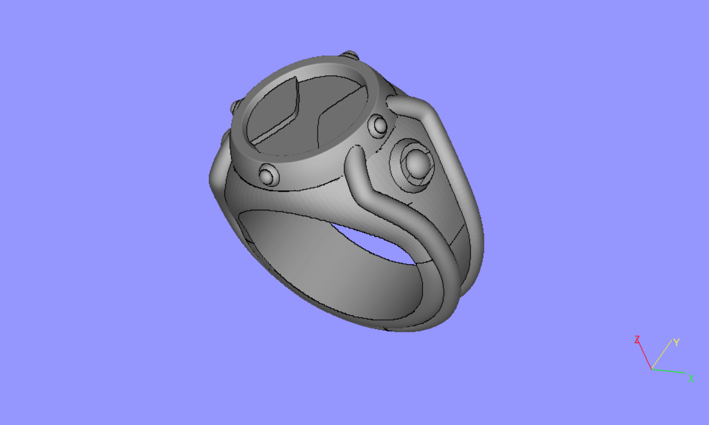 Omnitrix Styled Ring from Ben Ten 3D print model_3