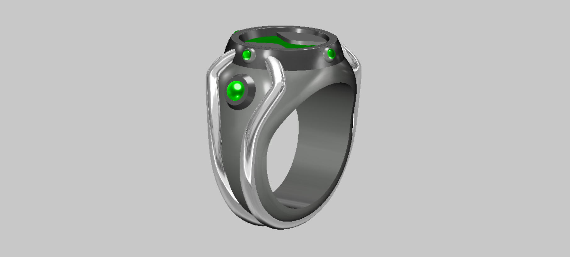 Omnitrix Styled Ring from Ben Ten 3D print model_1