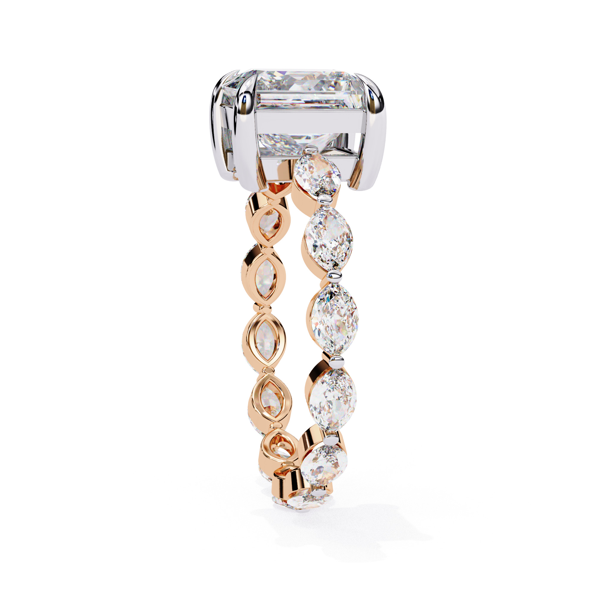 PRINCESS DIAMOND RING -CAD-156 3D model_11