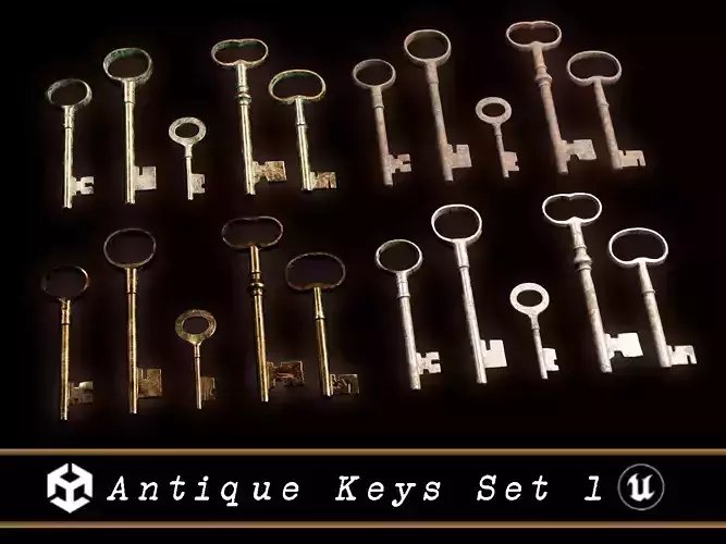 Medieval Antique Keys Set 1