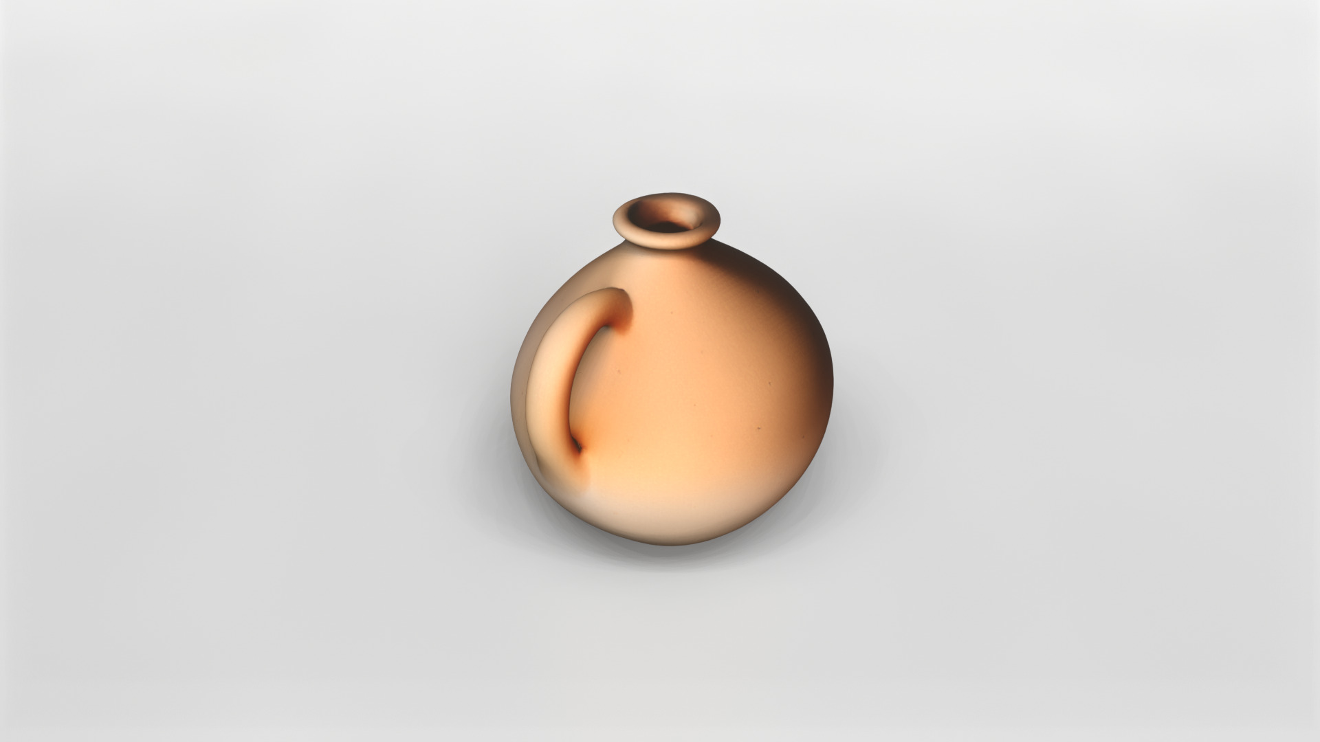 Elegant Terracotta Jug 3D Model 3D model_3