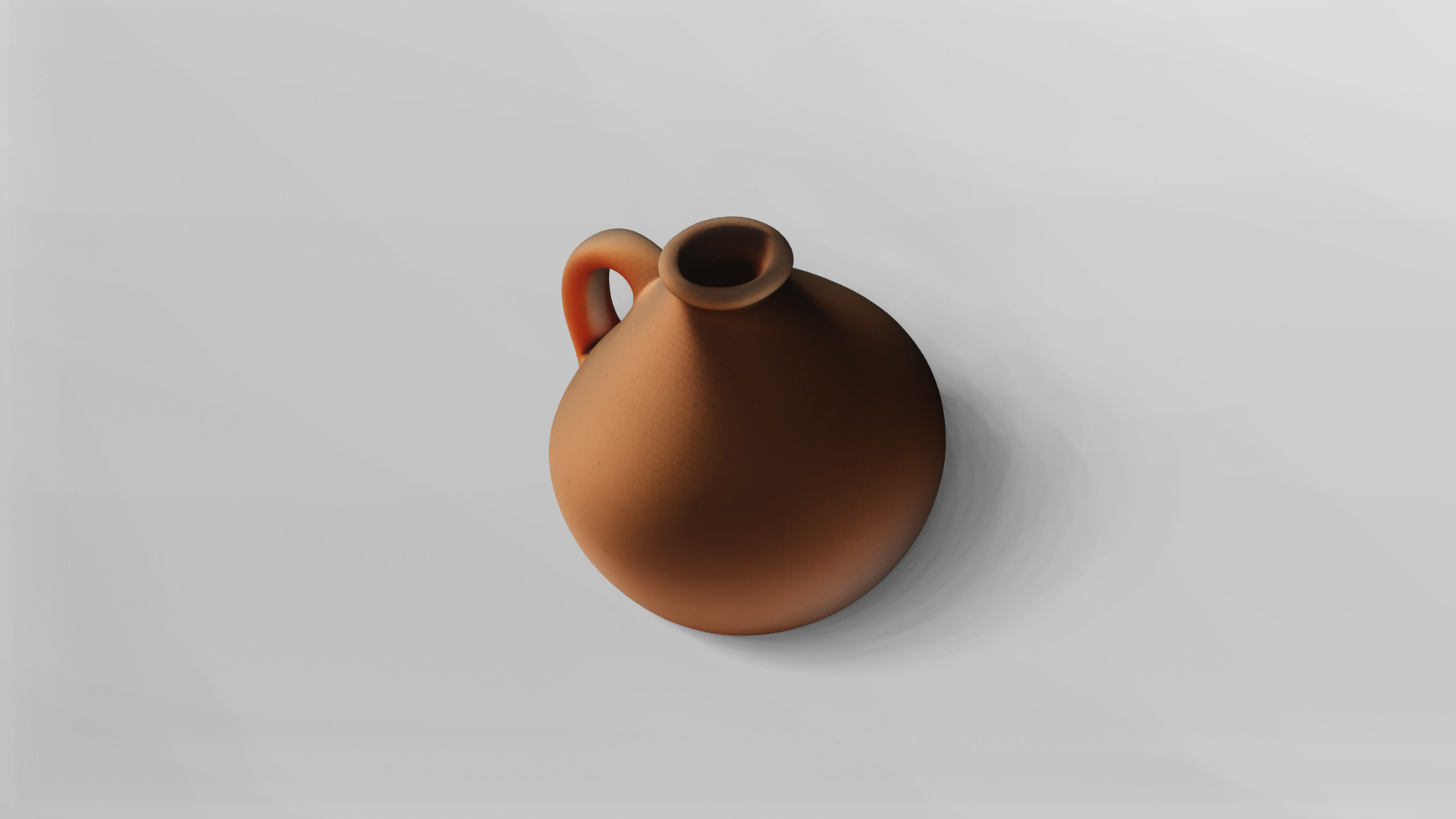 Elegant Terracotta Jug 3D Model 3D model_4