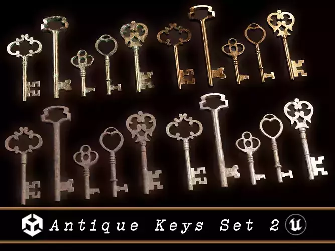 Medieval Antique Keys Set 2