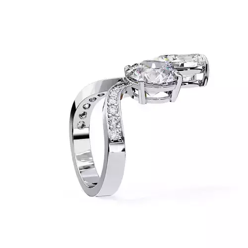 PEAR DIAMOND RING -CAD-147