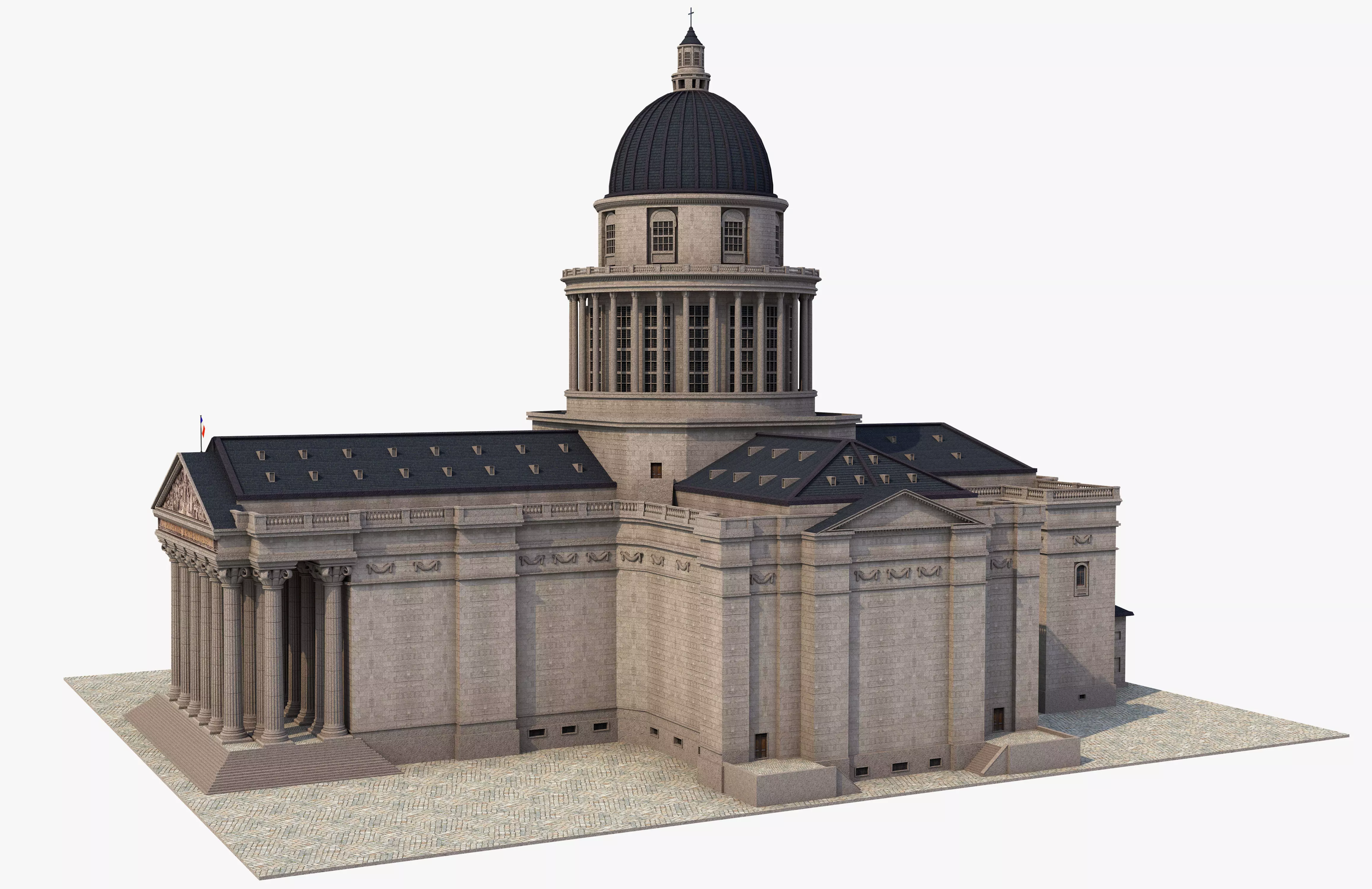 French Pantheon 3D model