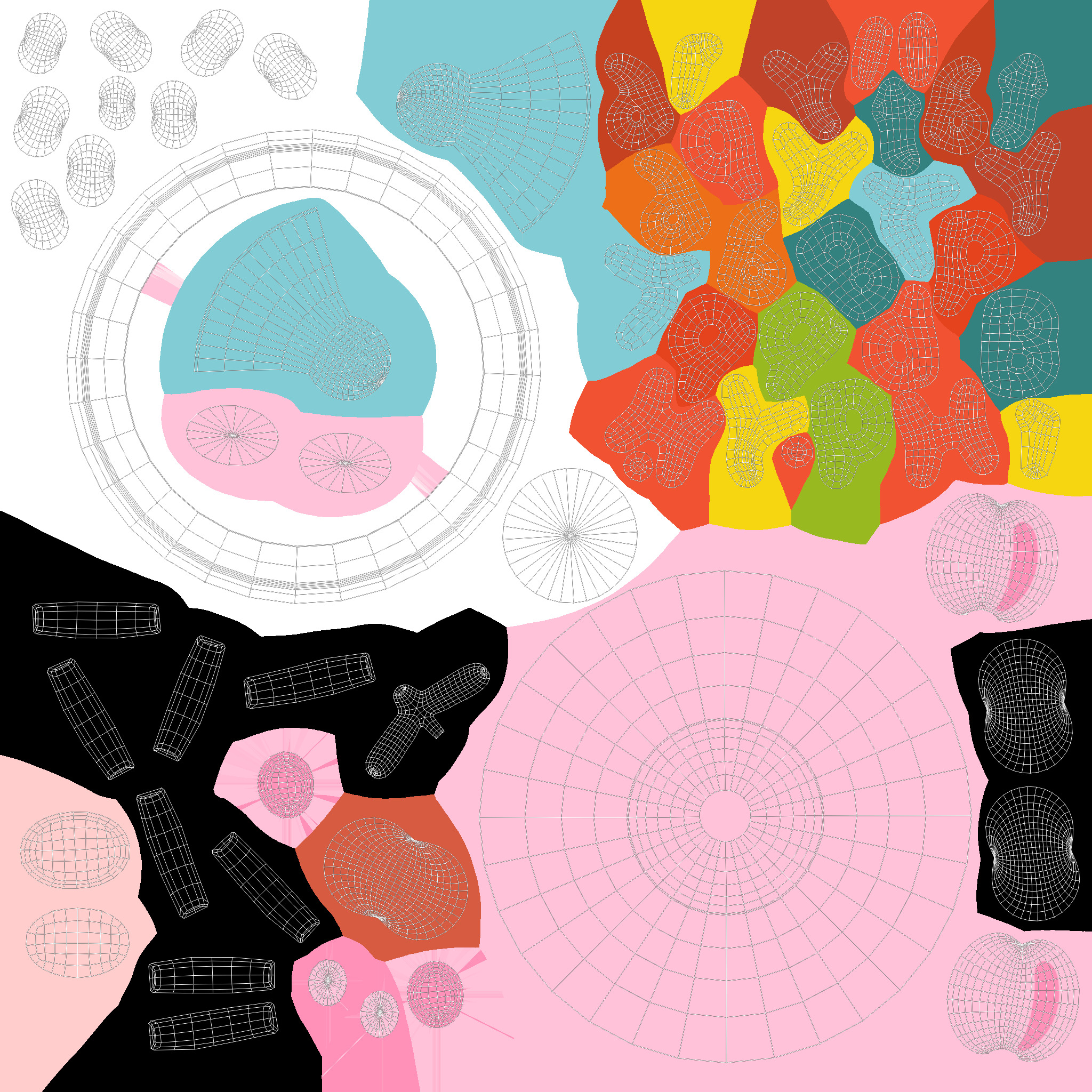 Low-Poly Birthday Cake 06  Low-poly 3D model_8