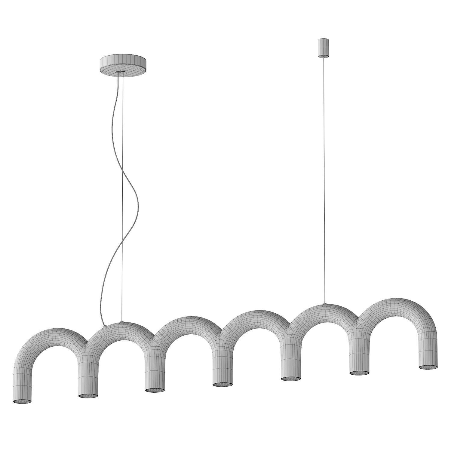 Arch Pendant Lamp 3D model_5