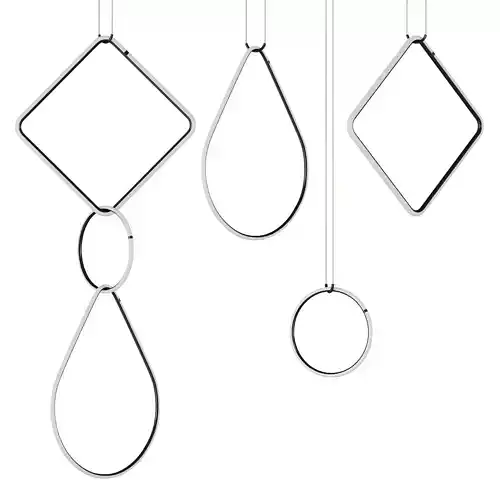 Arrangements Square Large Three Element Pendant