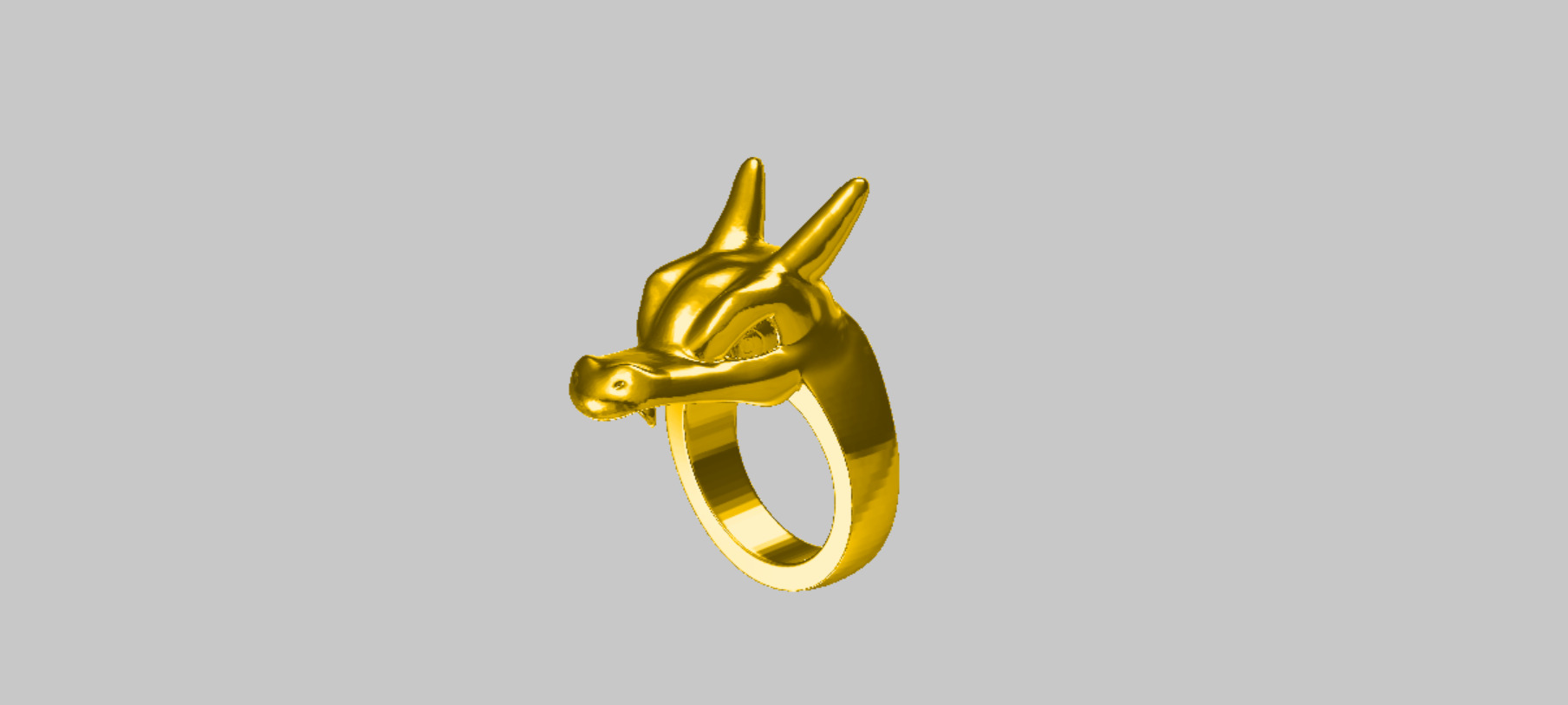 Charizard Ring 3D print model_1