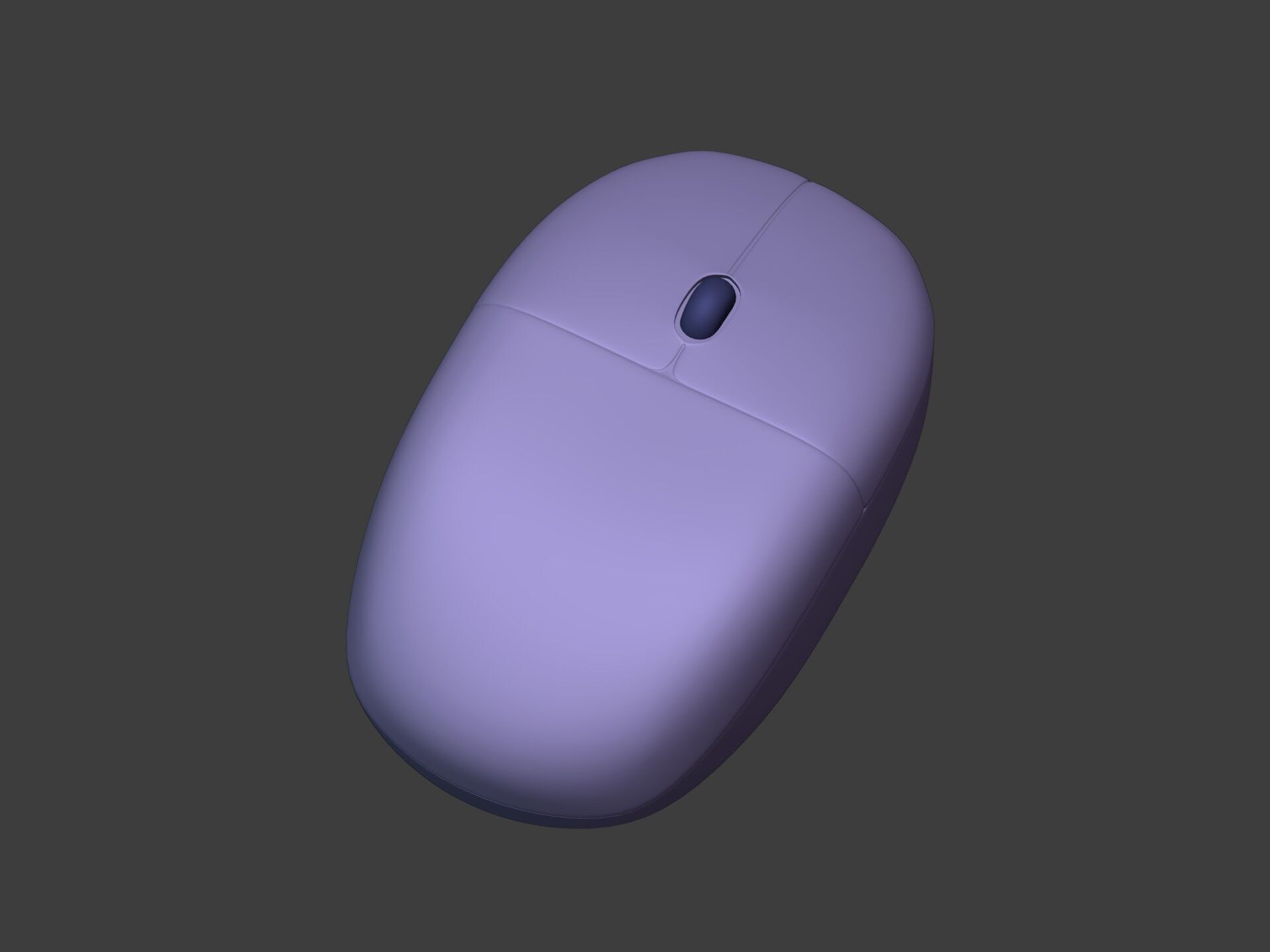 Cartoon Old Computer Desktop - PC Monitor Screen Keyboard Mouse Low-poly 3D model_17