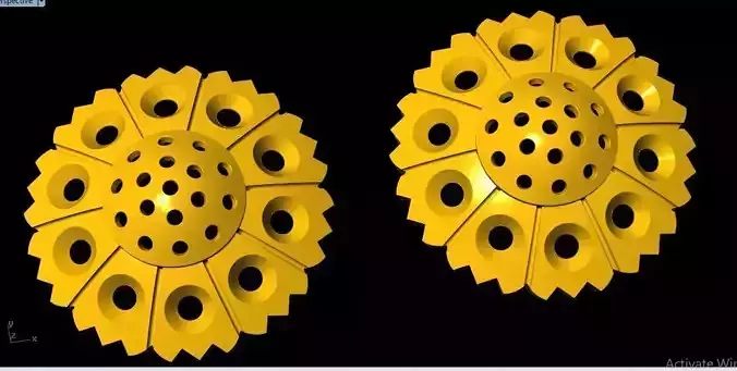 stud earrings 3dm file