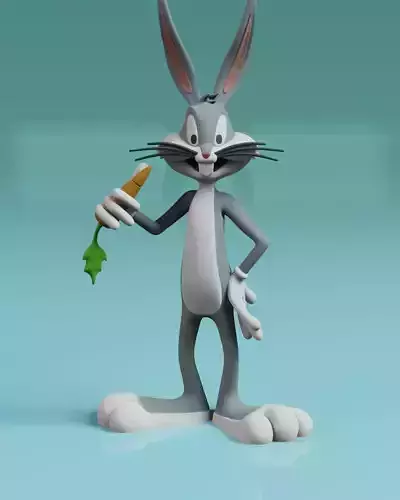 Bugs Bunny Looney Tunes 3D print model