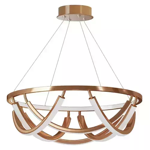 Close Bond Rose Gold LED Chandelier