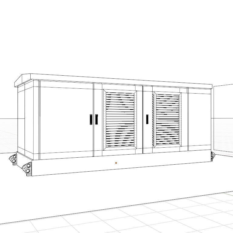 Urban Transformer Enclosure Low-poly 3D model_8