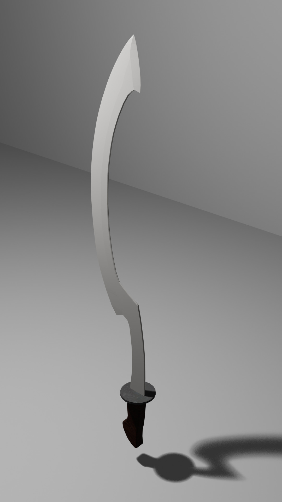 Medieval Dagger Khopesh Free 3D model_2