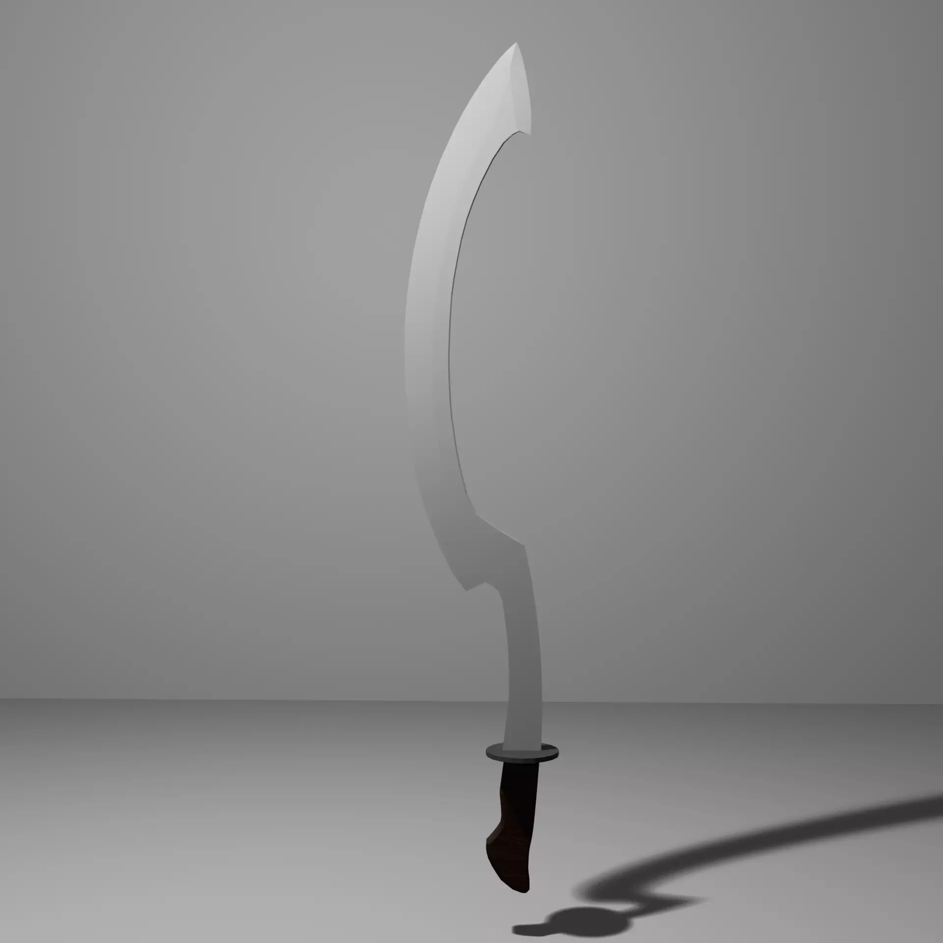 Medieval Dagger Khopesh Free 3D model_0