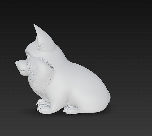 Dog Realistic 3D Model Basic - Low Poly Realistic Low-poly 3D model_11