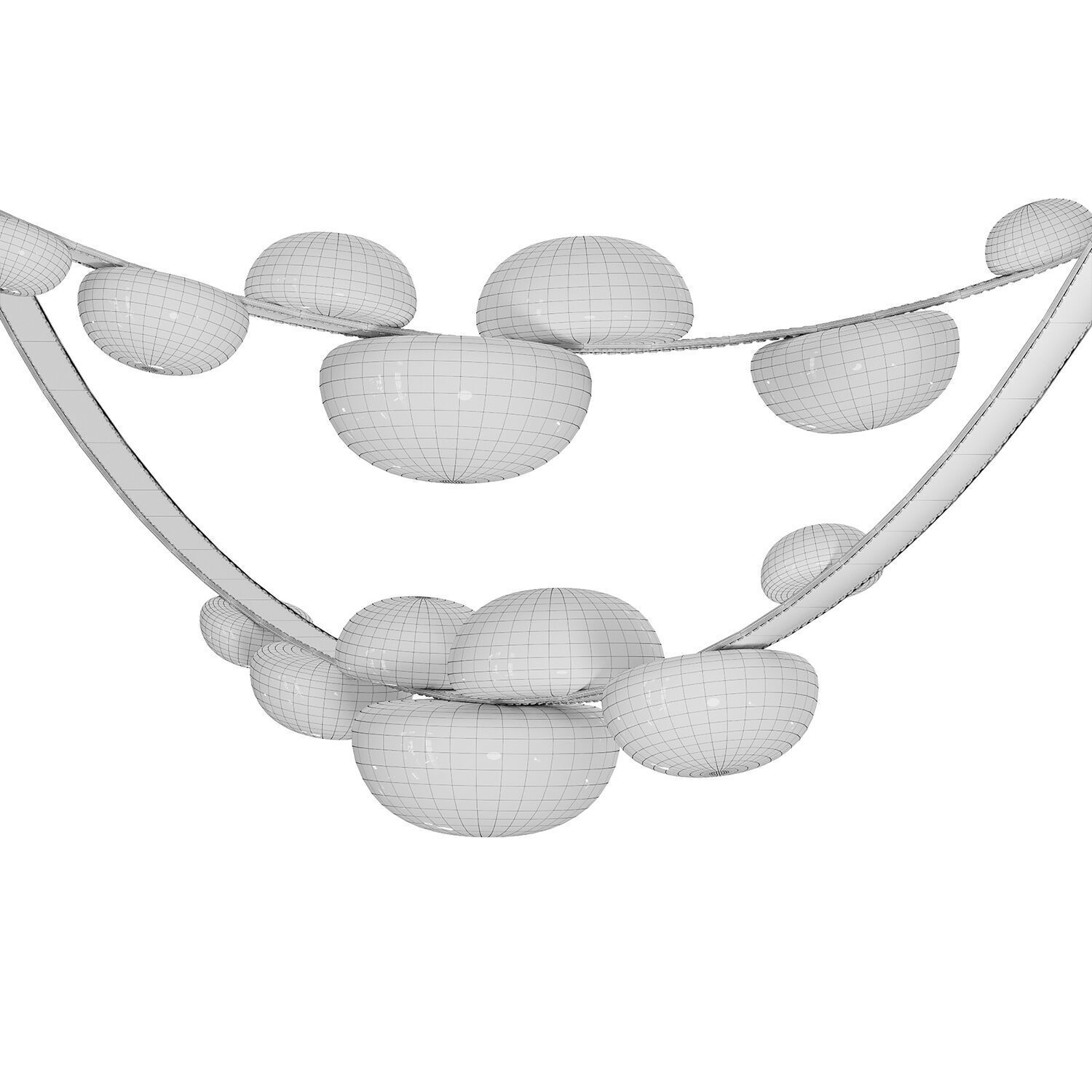 DEW DROPS pendant 3D model_3