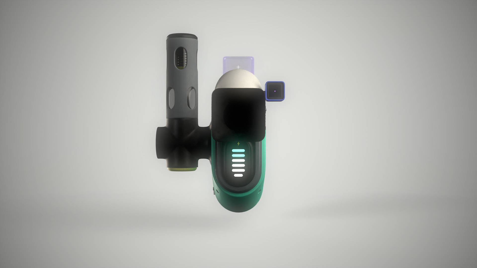 Sci-fi Weapon - Grenade Ball Launcher Low-poly 3D model_2