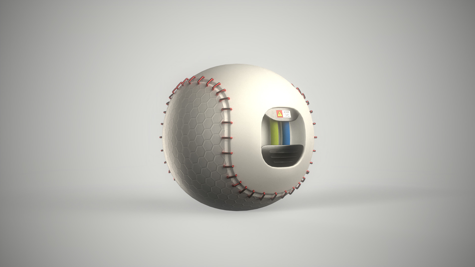 Sci-fi Weapon - Grenade Ball Launcher Low-poly 3D model_12