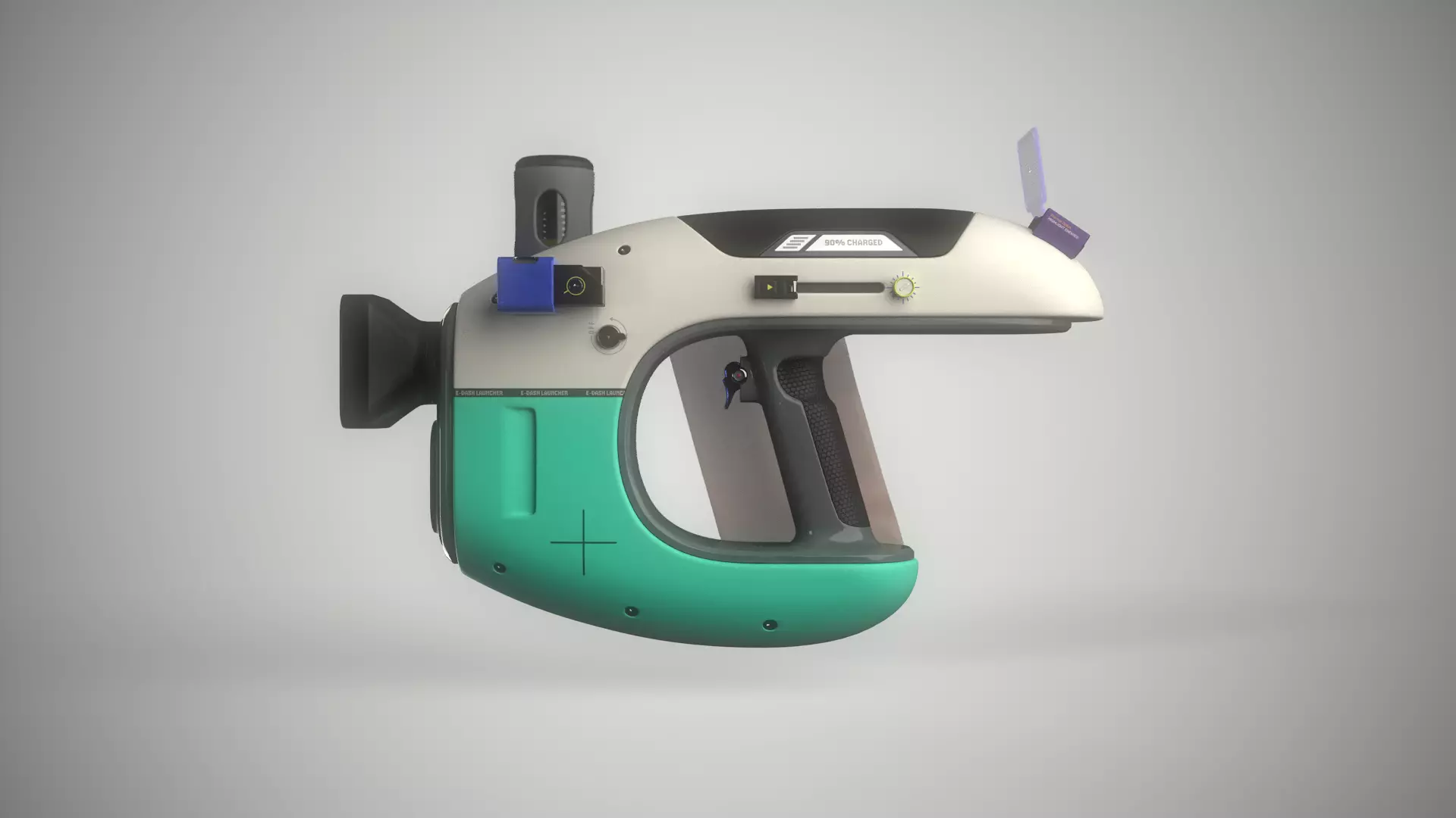 Sci-fi Weapon - Grenade Ball Launcher Low-poly 3D model_0