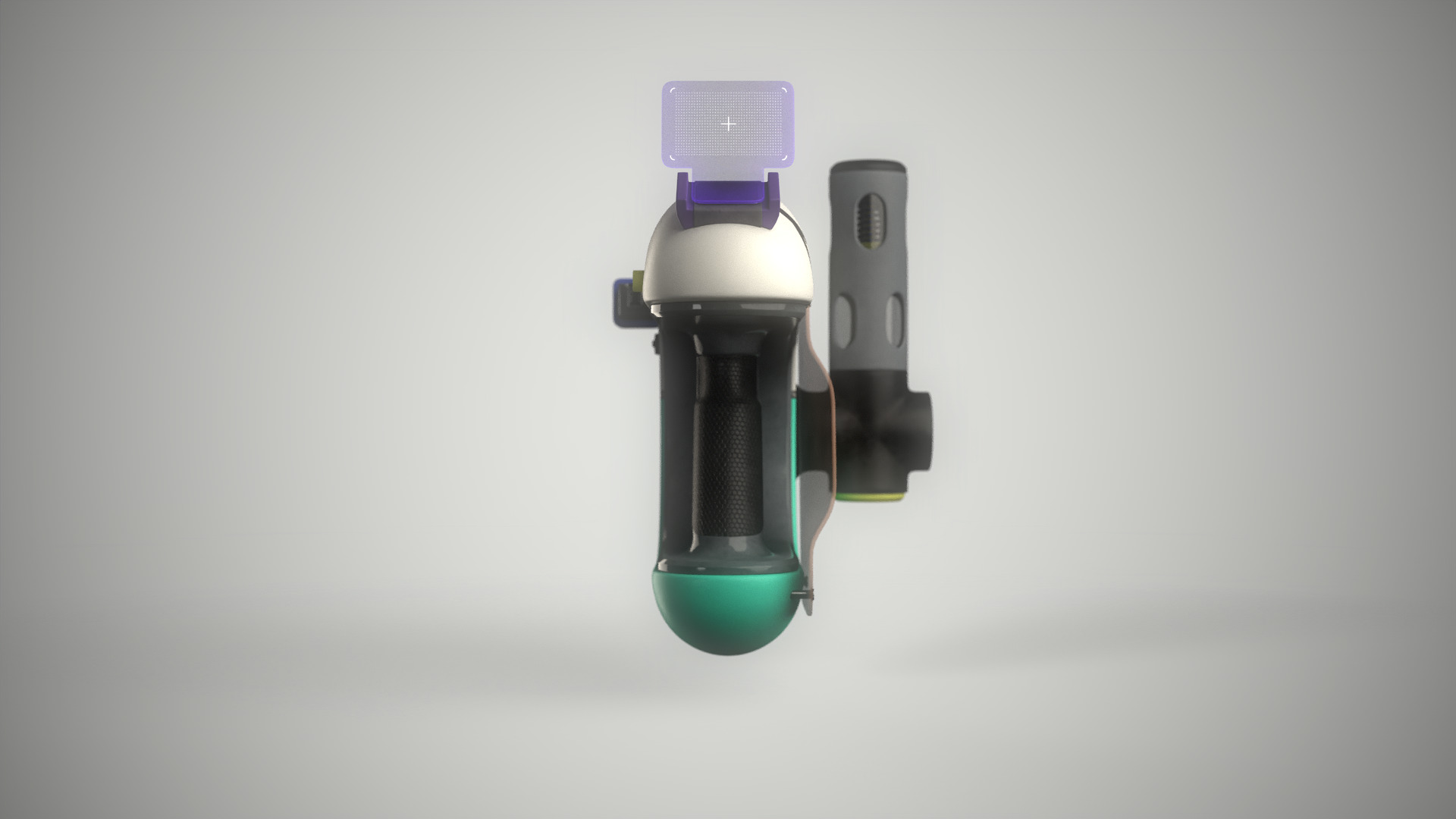 Sci-fi Weapon - Grenade Ball Launcher Low-poly 3D model_3