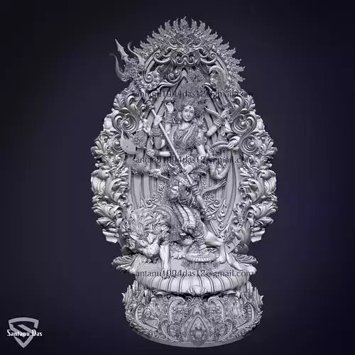 Durga 3d Print STL Model