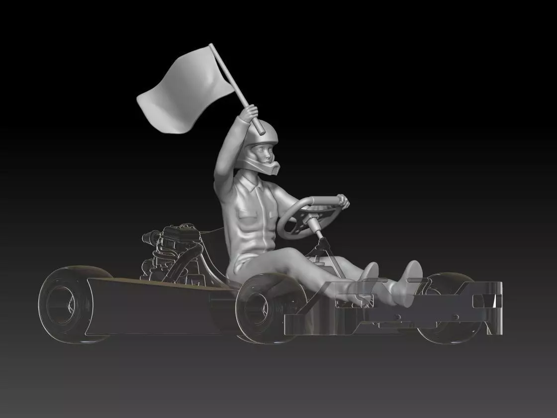 go kart girl 4 3D print model