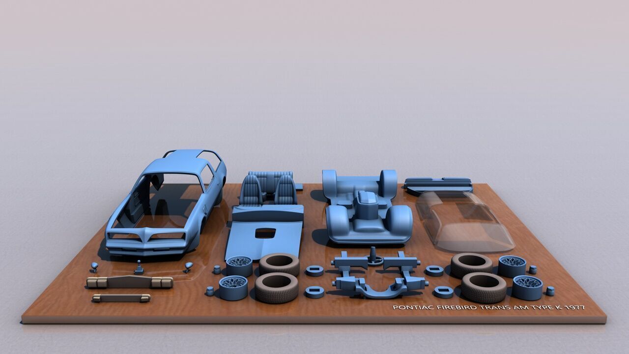 Pontiac Firebird Trans AM Type K 1977 3D print model_12