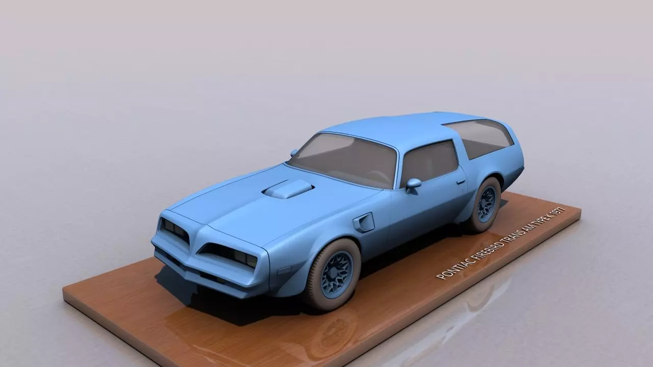Pontiac Firebird Trans AM Type K 1977 3D print model_0