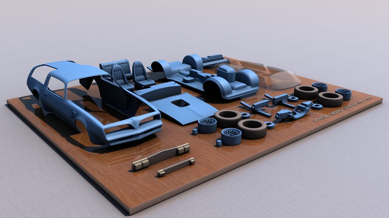 Pontiac Firebird Trans AM Type K 1977 3D print model_10