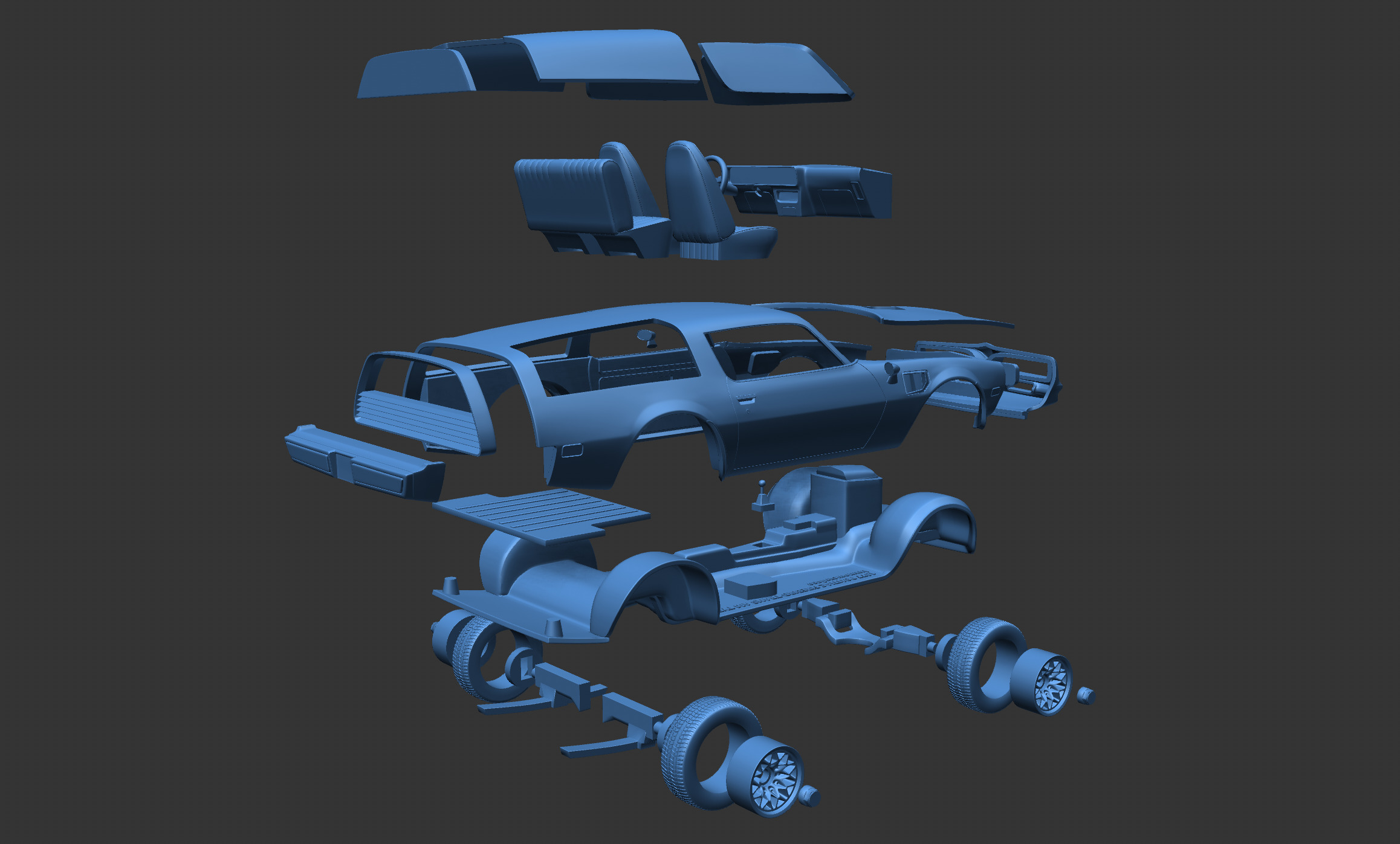 Pontiac Firebird Trans AM Type K 1977 3D print model_22