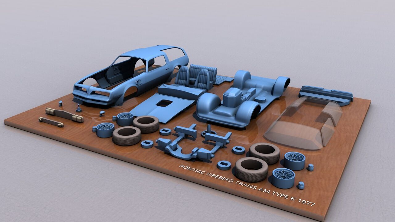 Pontiac Firebird Trans AM Type K 1977 3D print model_1
