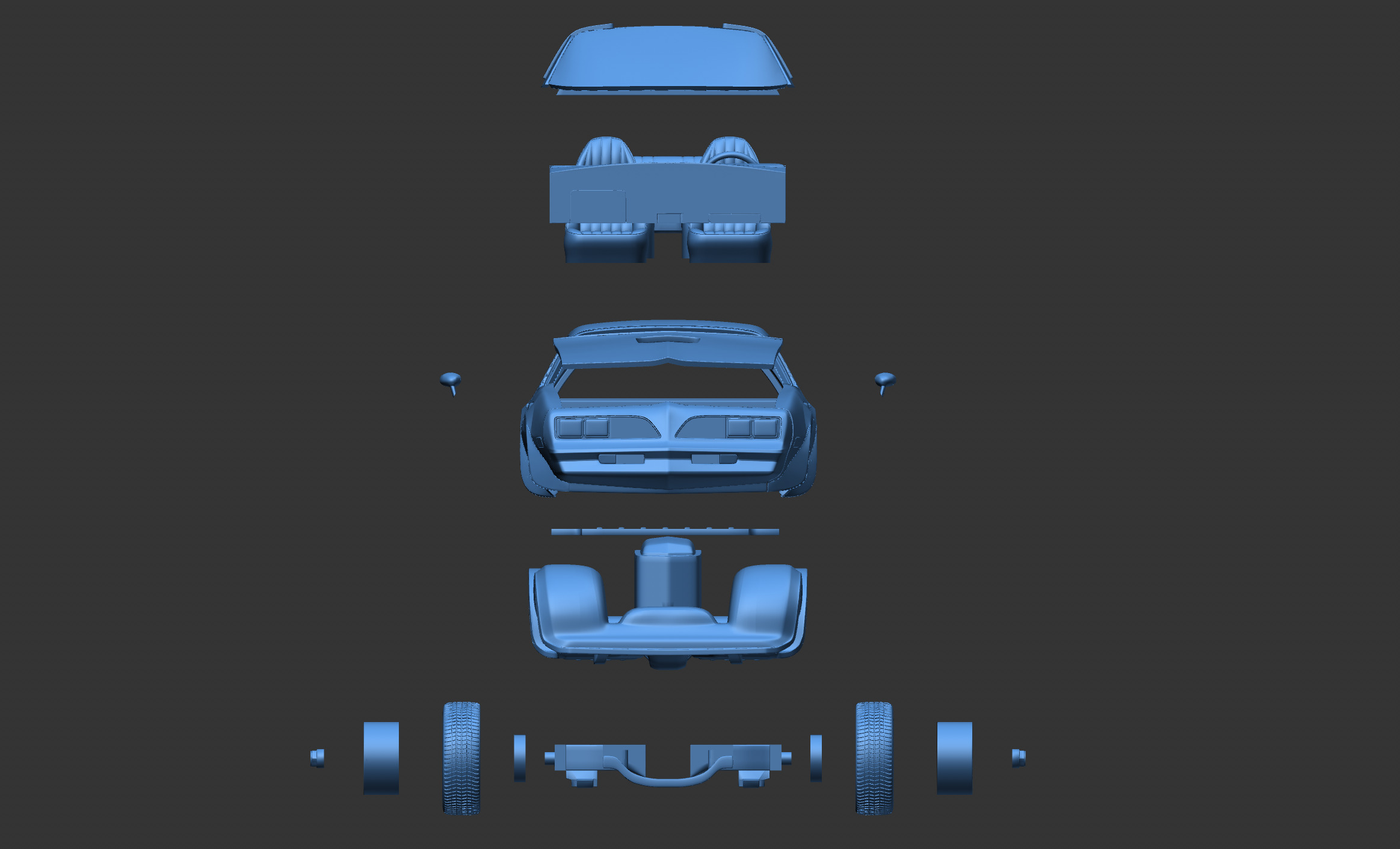 Pontiac Firebird Trans AM Type K 1977 3D print model_15