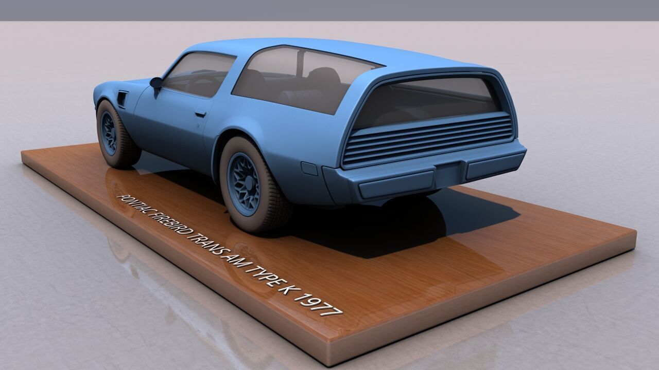 Pontiac Firebird Trans AM Type K 1977 3D print model_4