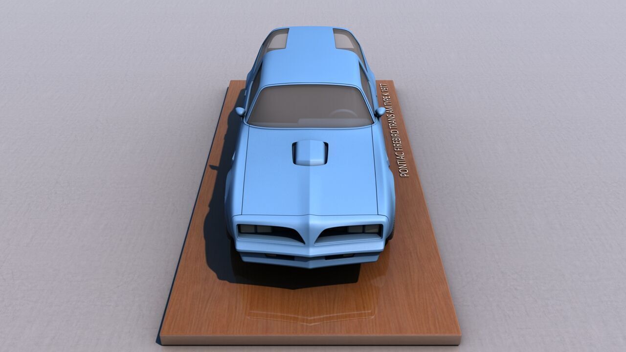 Pontiac Firebird Trans AM Type K 1977 3D print model_3