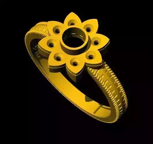 flower ring 3dm file