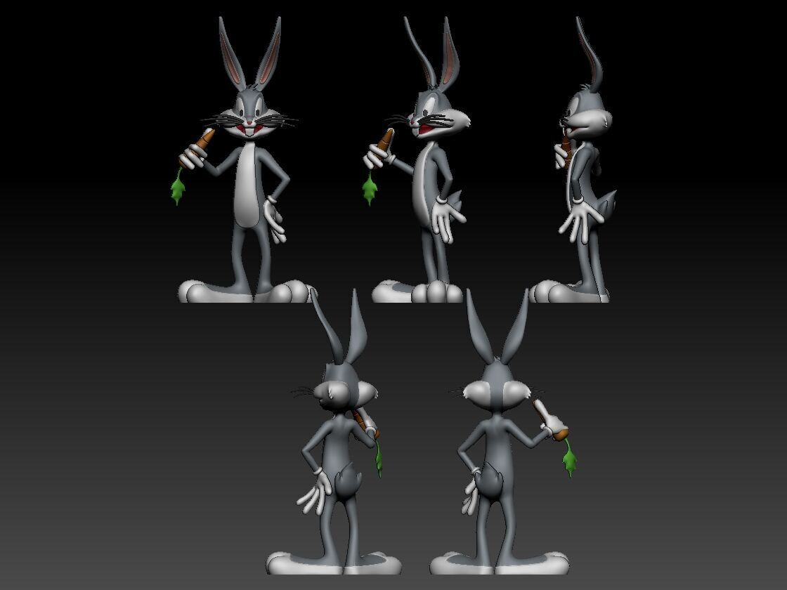Big Chungus Bugs Bunny Looney Tunes 3D print model_2