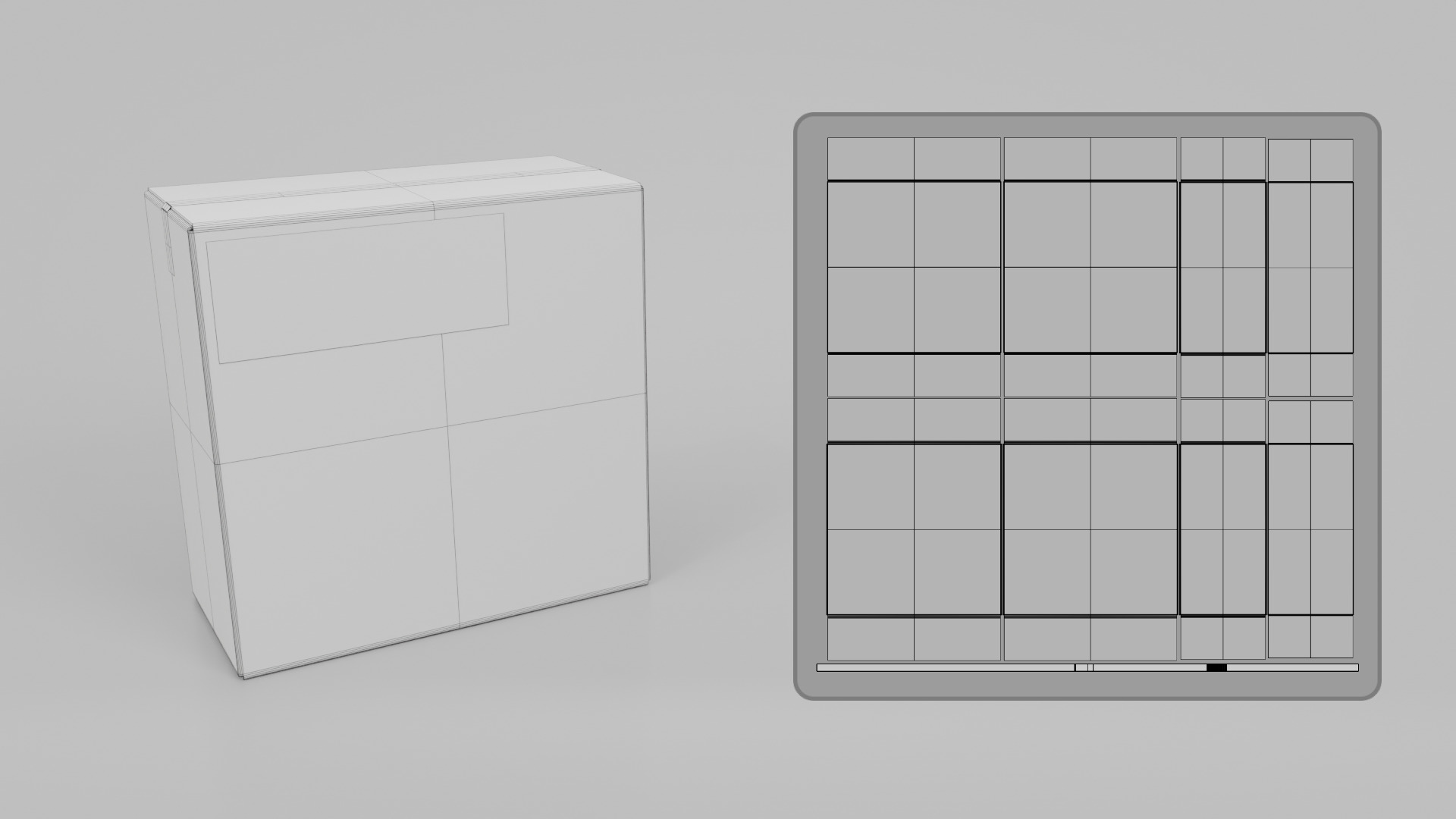 Cardboard Box R-244 - Rigged and Customizable Low-poly 3D model_14