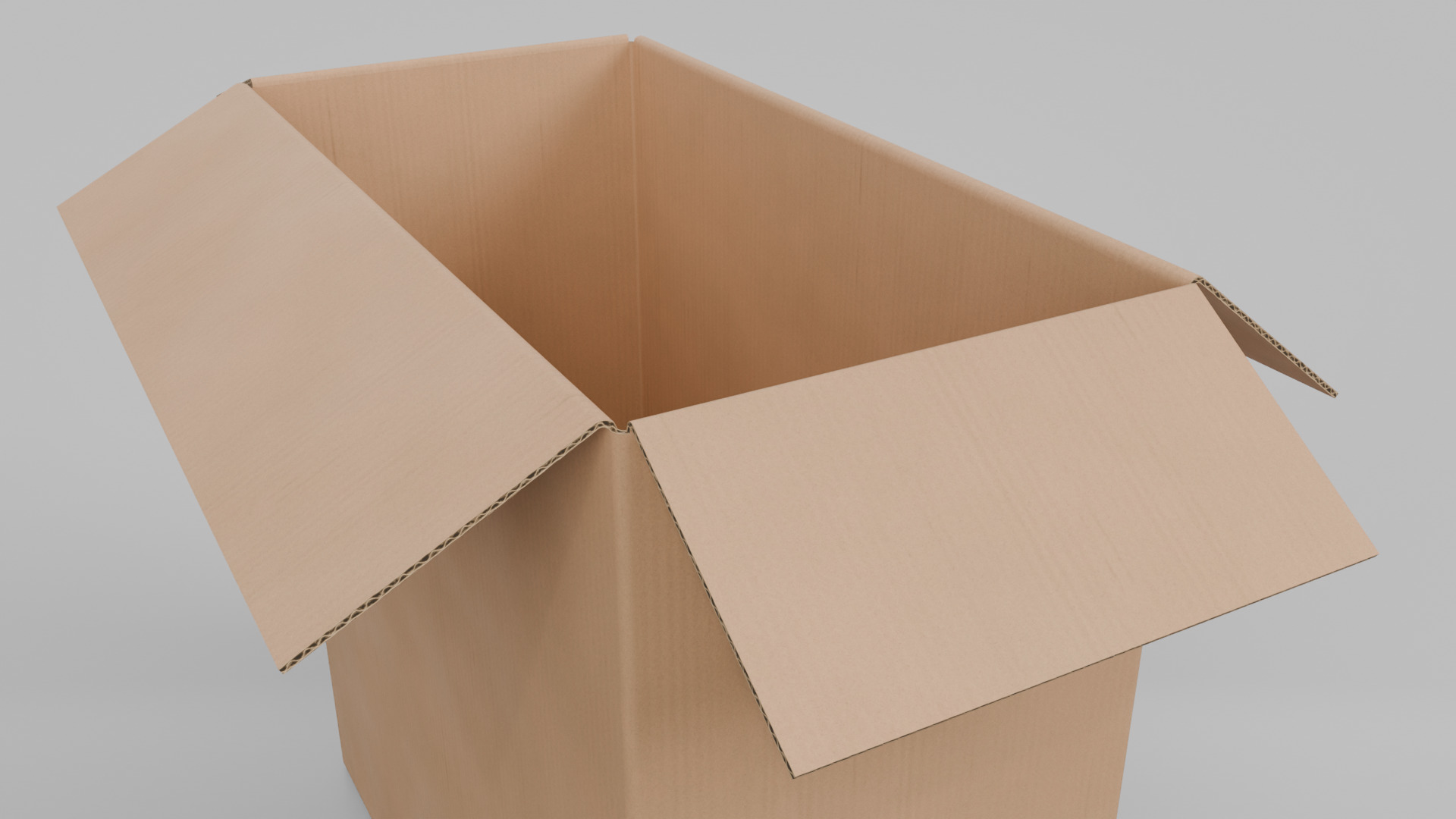Cardboard Box R-244 - Rigged and Customizable Low-poly 3D model_8