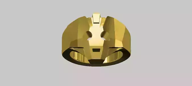 Cyberman Ring inspired from Doctor Who 3D print model